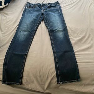 American Eagle Skinny Jeans Size 12 Long. Dark wash.